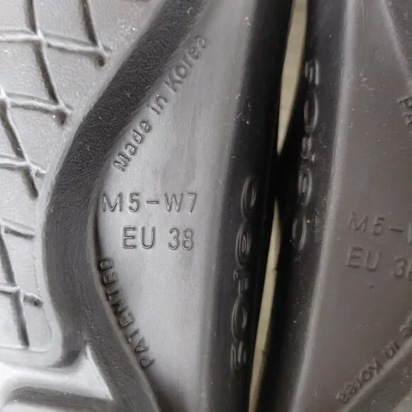 OOFOS OOahh Slides Unisex M5 W7 Black Slip On Orthopedic Recovery Comfort Sandal - Picture 9 of 9